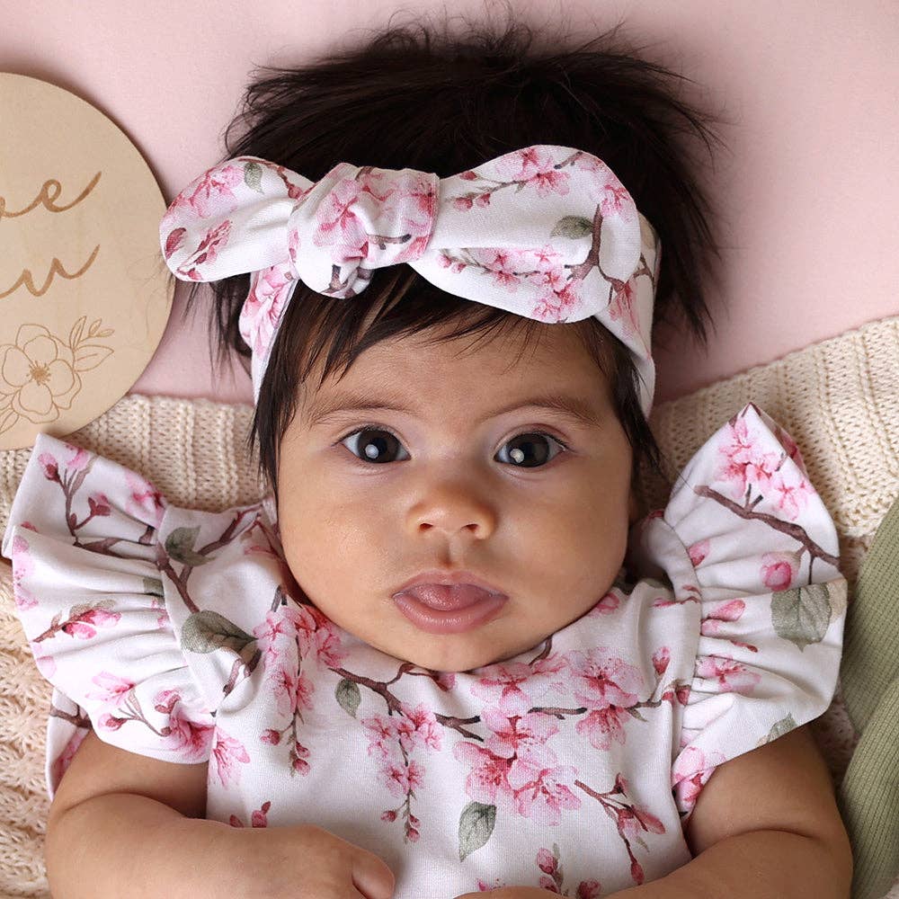 Snuggle Hunny - Cherry Blossom Organic Topknot