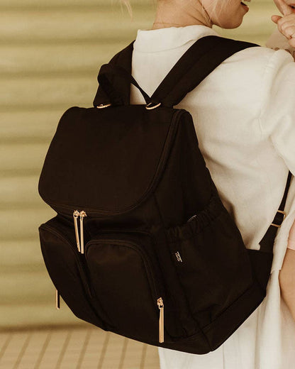 OiOi - Signature Nappy Backpack - Black Nylon