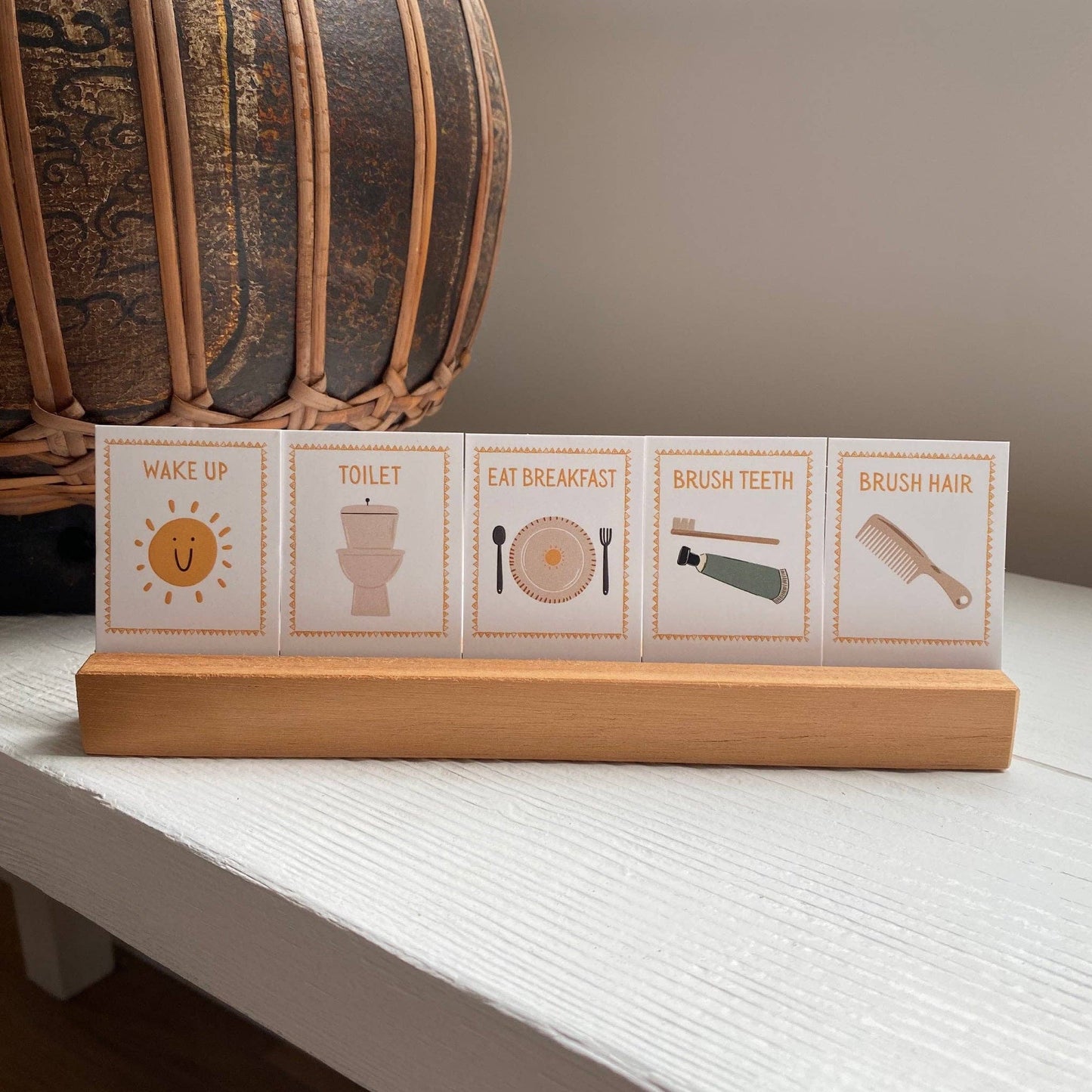 The Creative Sprout - 72 Daily Routine Cards & Display Stand