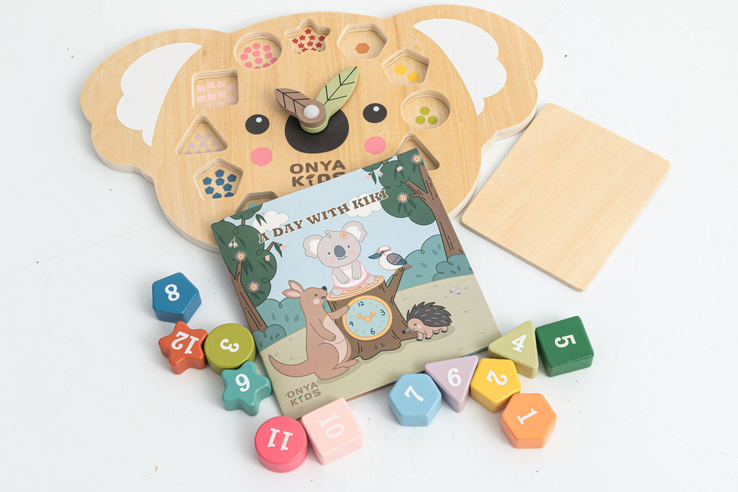 ToysLink - A Day with KiKi-Wooden Koala Learning Clock