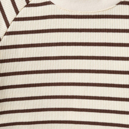 Designer Kidz - Jack Rib Stripe Top - Chestnut