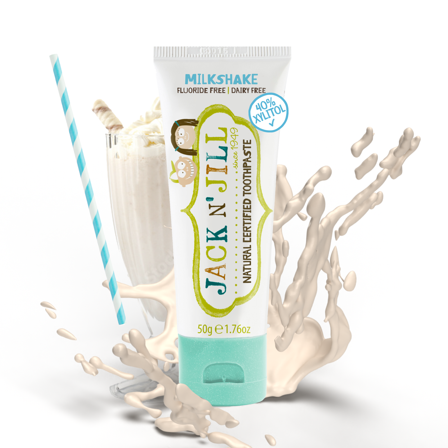 Jack N' Jill Kids - Jack N' Jill Natural Certified Toothpaste Milkshake 50g