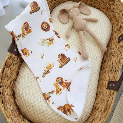 Snuggle Hunny - Lion Organic Cotton Burp Cloth