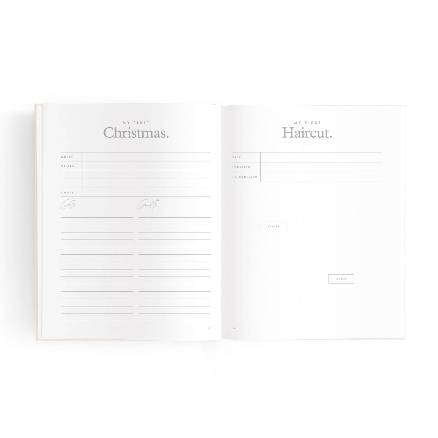 Fox & Fallow - Mini Baby Book Oatmeal