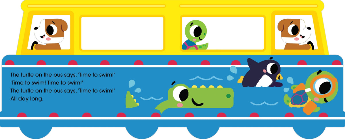 Wheels on the Bus die-cut detail