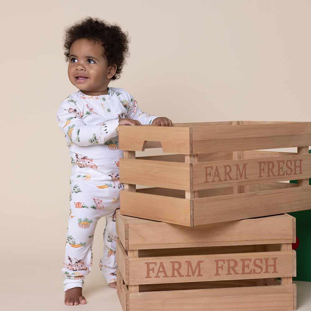 Snuggle Hunny - Farm Organic Growsuit