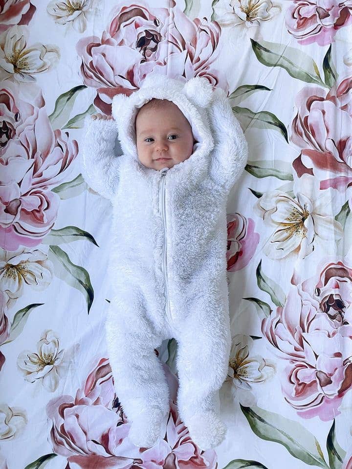 Savannah and Three - Peony Paradise Cot Sheet