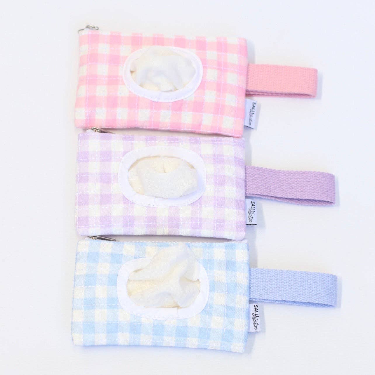 SALLI COLLECTIVE - Dolly baby wipes set - Pink Gingham