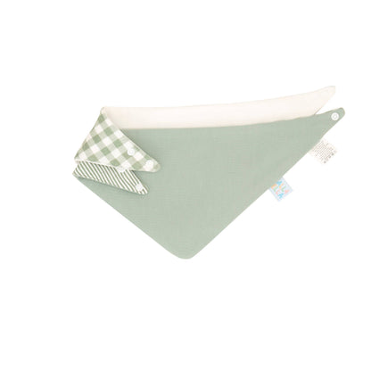All4Ella - Bandana Bibs 2pk - Gingham Sage