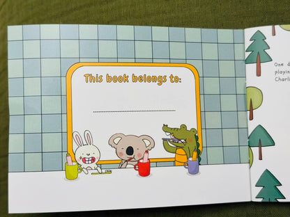 ToysLink - Wooden Happy Teeth Duo with Story Book-Bunny