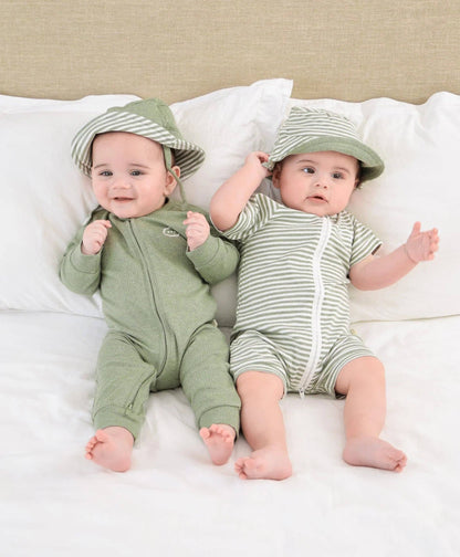 Lūmmi in Colour Babywear - Organic Cotton Bucket Sun Hat - Forest Green