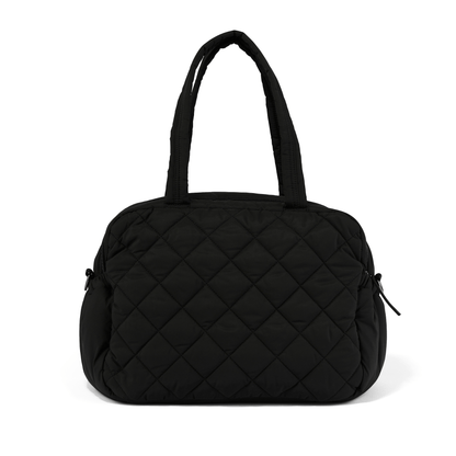 OiOi - Carry All Nappy Bag - Puffy Black Quilt