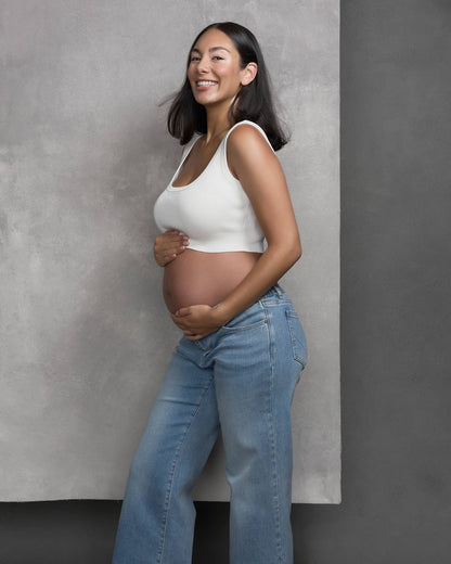 Soon Maternity - Heaven Straight Jeans - Mid Wash