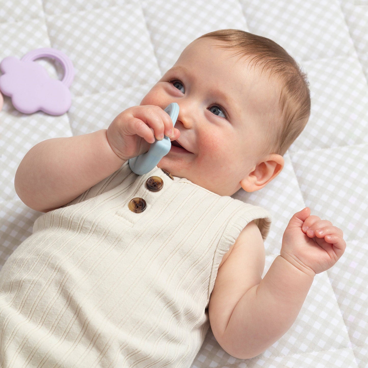 Living Textiles - 2pk Silicone Teether - Whale & Cloud