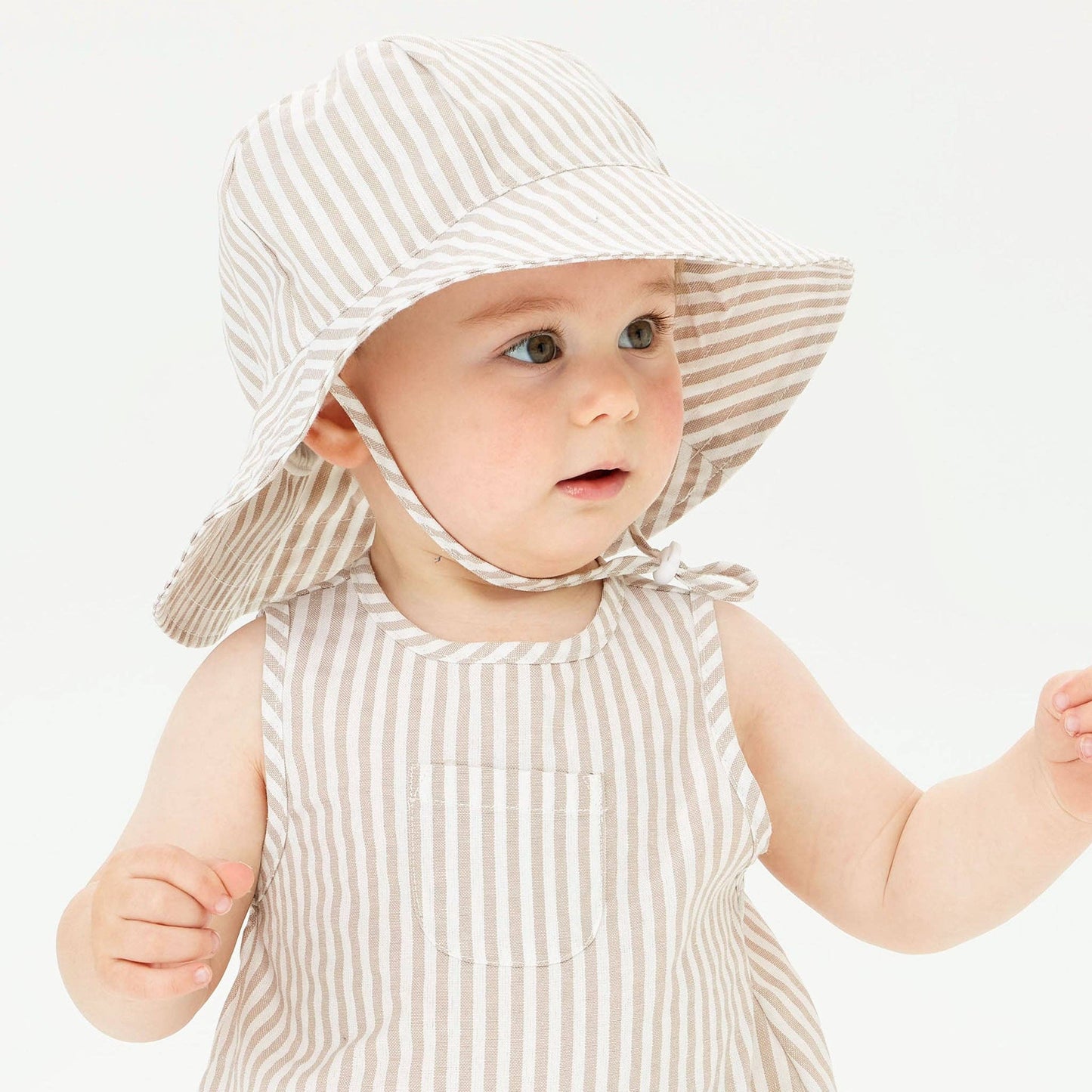 Kynd Baby - Broad Brim Hat  - Sandstone Stripe