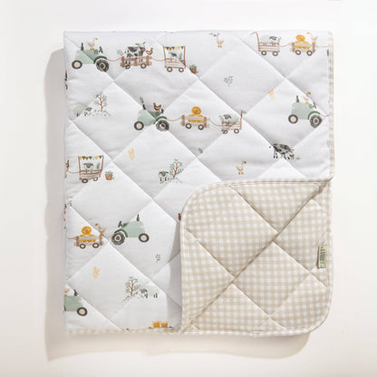 Living Textiles - Cot Comforter - Tractor Ride