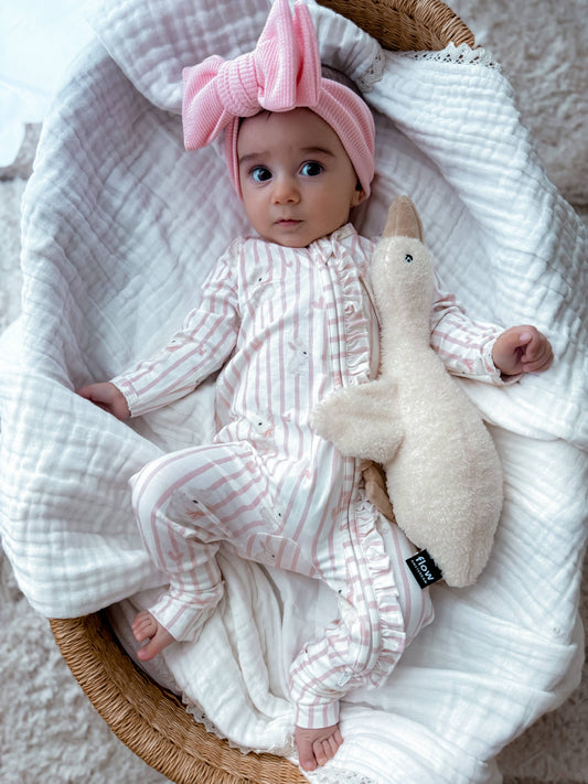 Elke & Indigo - Bamboo/Organic Cotton Growsuit - Bunny Love
