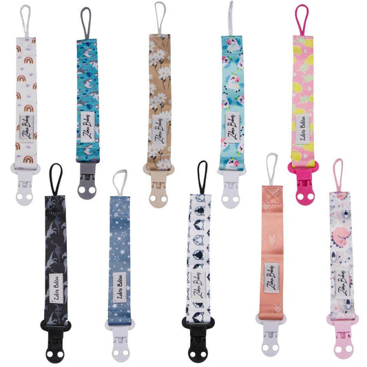 Zebra Babies - Dummy Clip - Flexi Ribbon