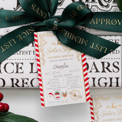 Black Bow Studio - Santa's Sleigh Express Christmas Gift Tags - Set of 6