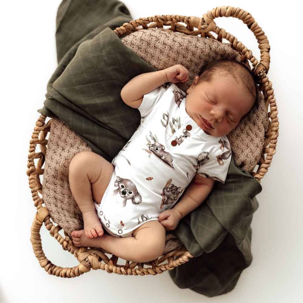 Snuggle Hunny - Koala Short Sleeve Organic Bodysuit