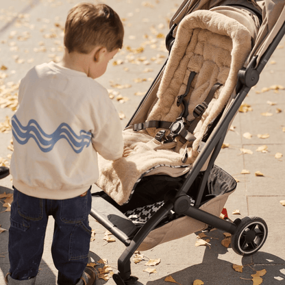 OiOi - Cozy Fleece Pram Liner - Houndstooth