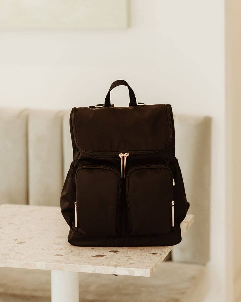 OiOi - Signature Nappy Backpack - Black Nylon