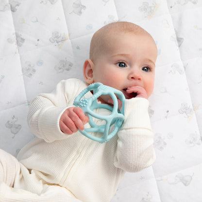 Living Textiles - Reversible Quilted Cot Comforter - Elephant Playtime