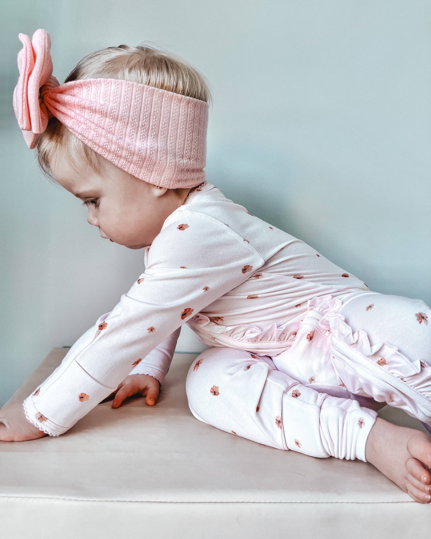 Elke & Indigo - Bamboo/Organic Cotton Oakleigh Onesie - Blossom