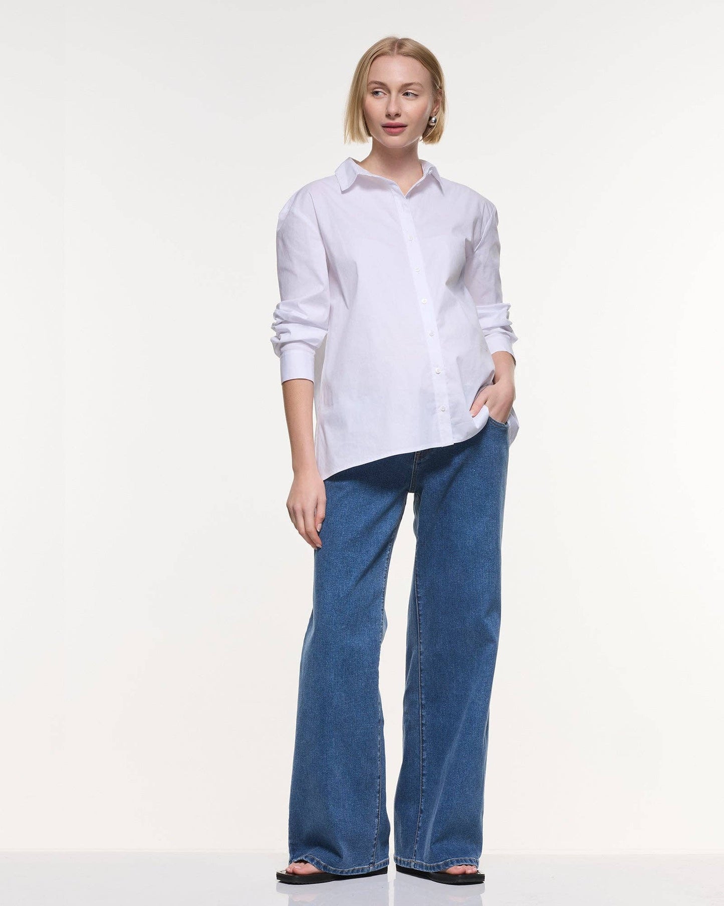 Soon Maternity - Heaven Straight Jeans - Dark Wash