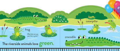 Lake Press - Chunky Scenes Board Book - My First Colours - At the Zoo