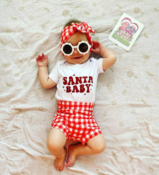 Timber Tinkers - Christmas Onesie - Santa Baby Retro