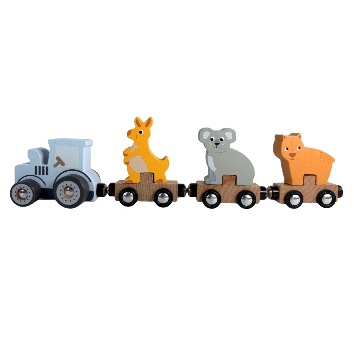 Bocchetta Plush Toys - Aussie Animals Magnetic Wooden Train