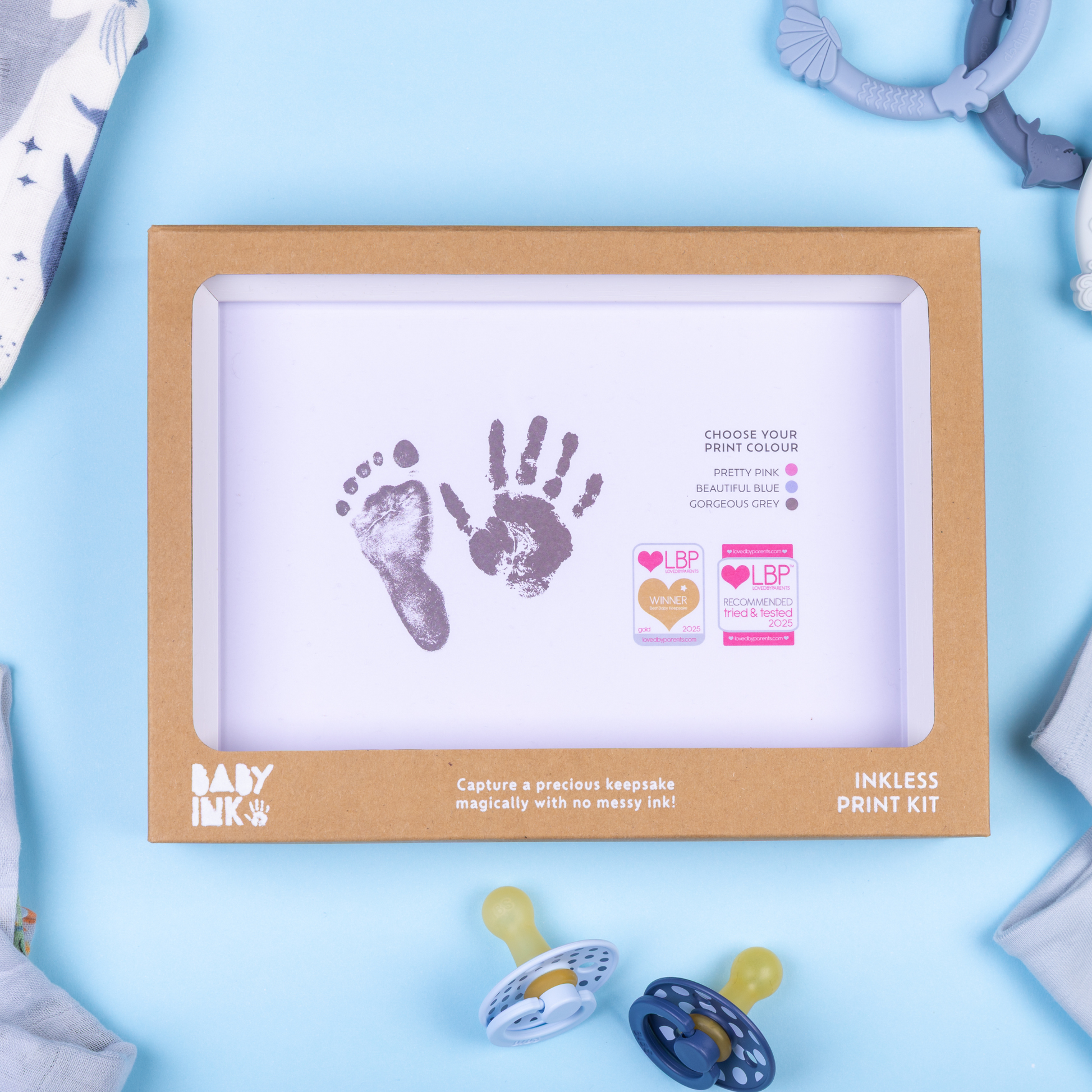 BABYink Ink-less Frame Kit - Beautiful Blue