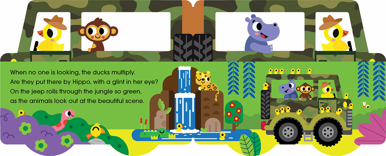 Jeep in the Jungle die-cut detail