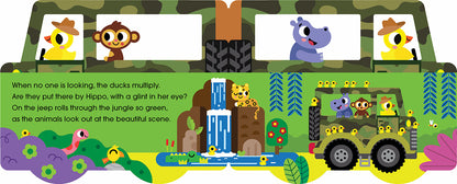 Jeep in the Jungle die-cut detail