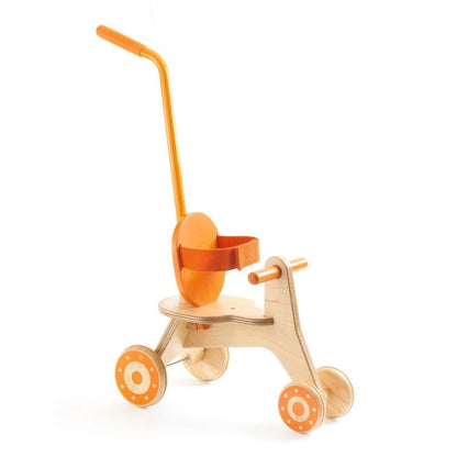 Wooden Pomea Tricycle with Metal Handle