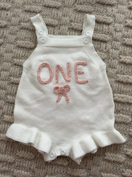 One - First Birthday Romper
