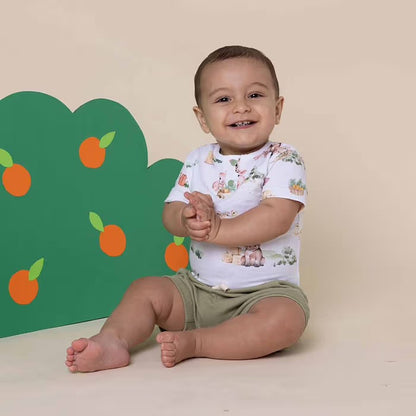 Snuggle Hunny - Farm Short Sleeve Organic Bodysuit