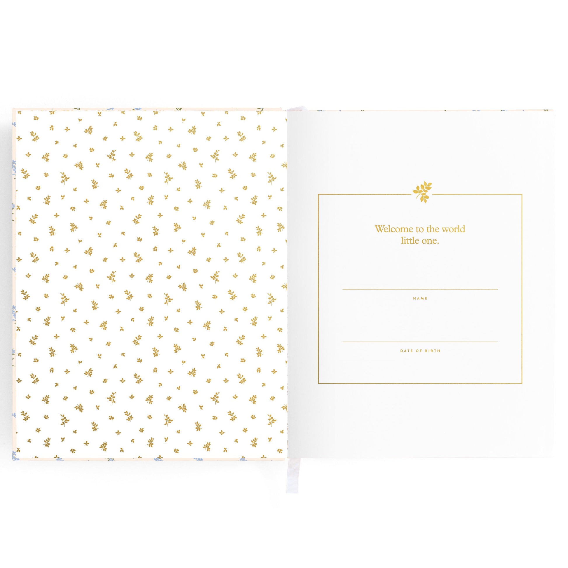 Fox & Fallow Baby Book Bellflower interior pages