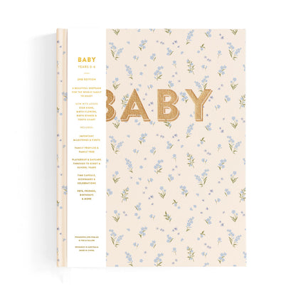 Fox & Fallow Baby Book Bellflower with belly band