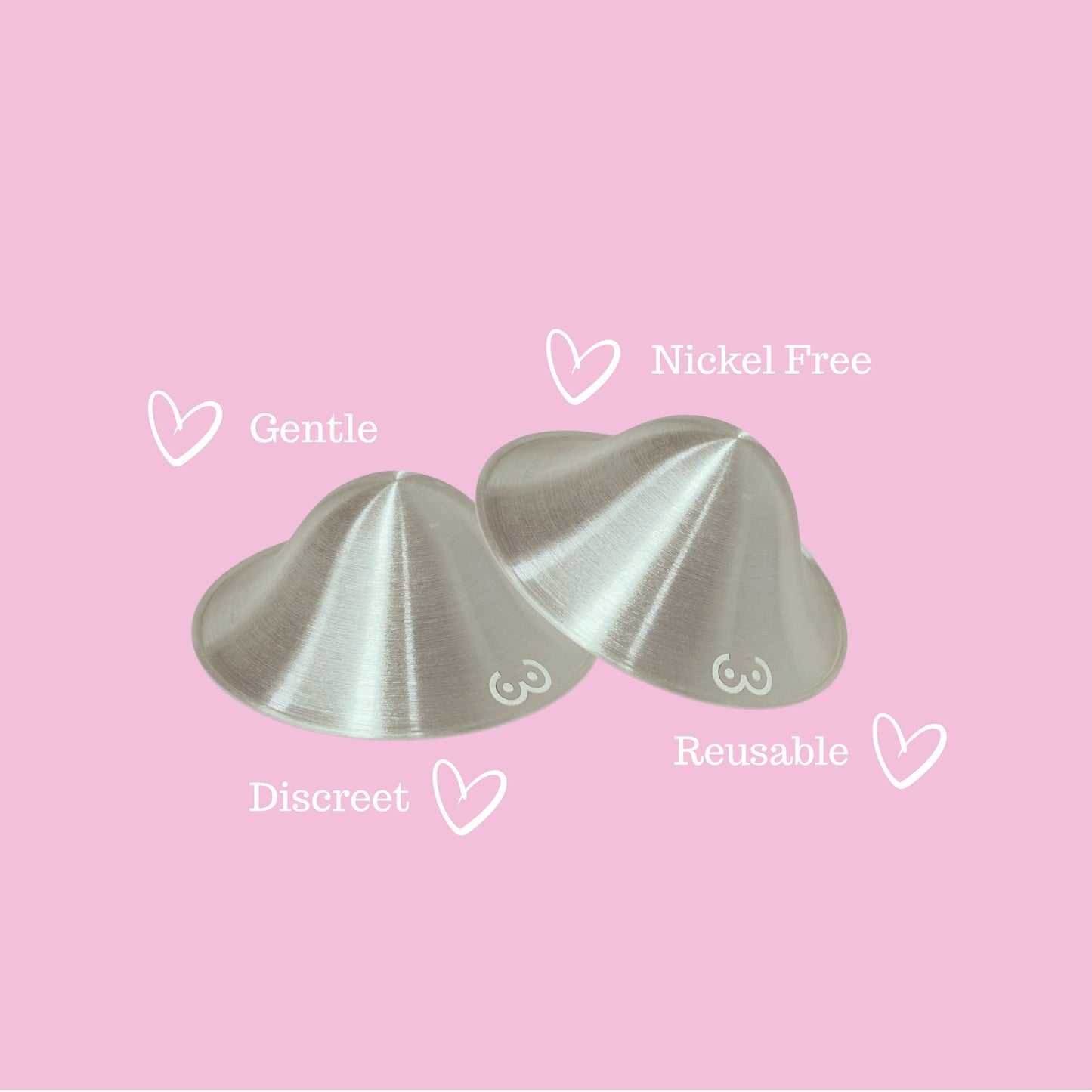 Milky Goodness - Pure Silver Nursing Cups