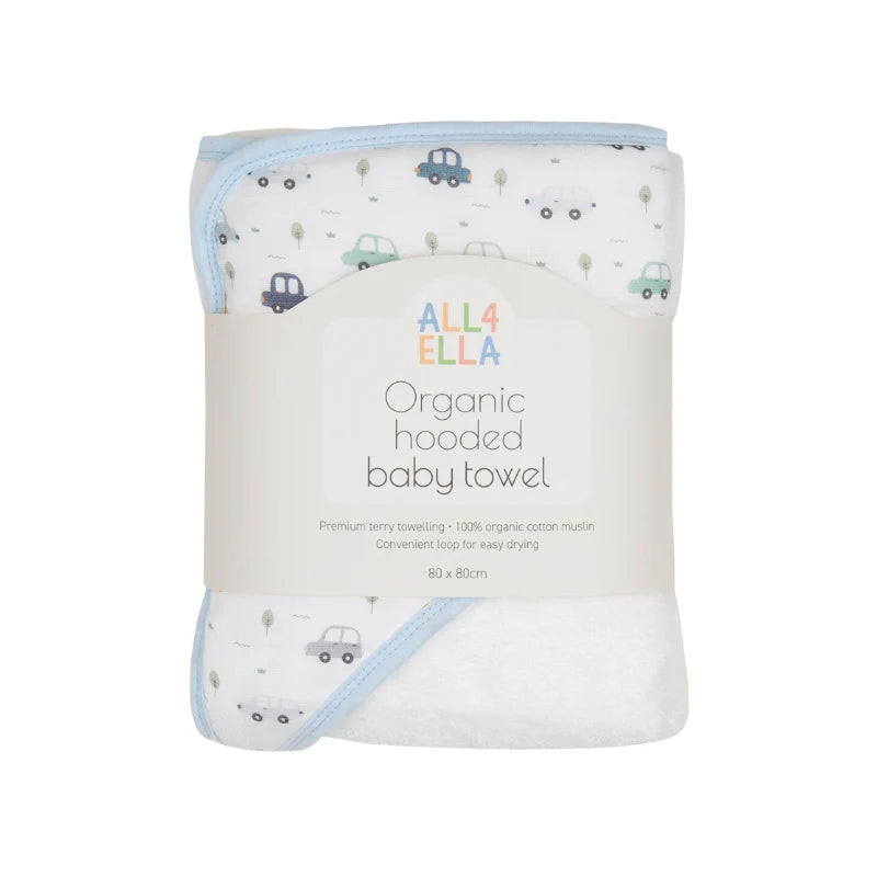 All4Ella - Hooded Towel - Beep Beep