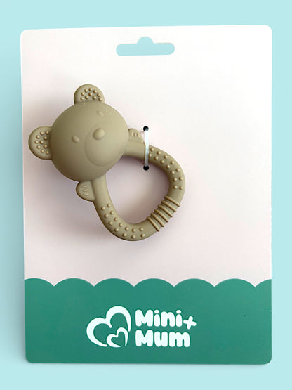 Baby Bear Silicone Teething Rattle