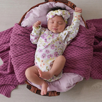 Snuggle Hunny - Isla Long Sleeve Organic Bodysuit With Frill