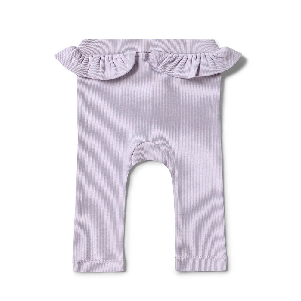 Snuggle Hunny - Lavender Organic Pant With Frill