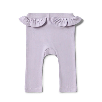 Snuggle Hunny - Lavender Organic Pant With Frill