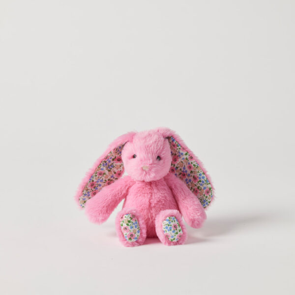 Jiggle & Giggle - Floral Sherbet Pink Bunny Rattle