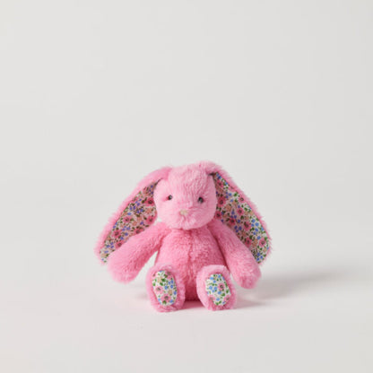 Jiggle & Giggle - Floral Sherbet Pink Bunny Rattle