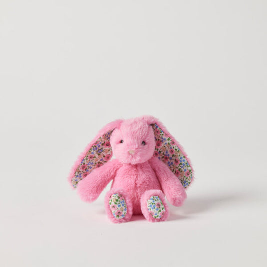 Jiggle & Giggle - Floral Sherbet Pink Bunny Rattle