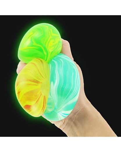 Keycraft Glow in the Dark Super Squidge Ball assorted colours